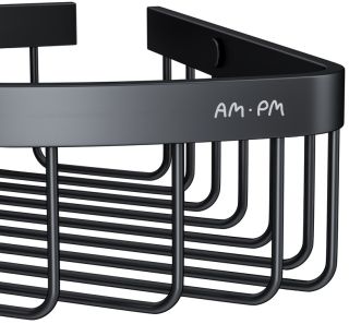 Корзина для душа угловая двойная Am.Pm Sense L чёрный матовый A7452222